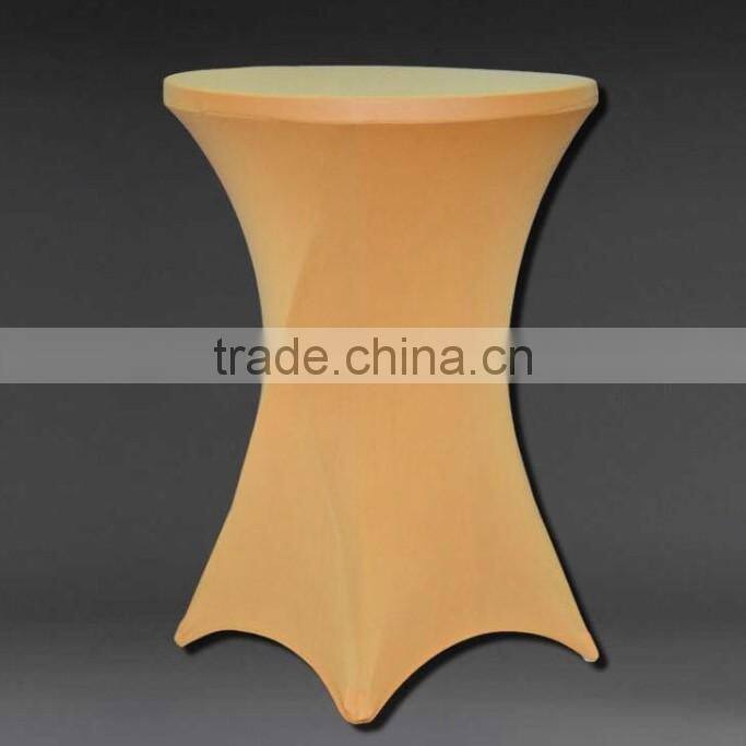 LZB016 fashionable solid color blue cocktail table cover for sale