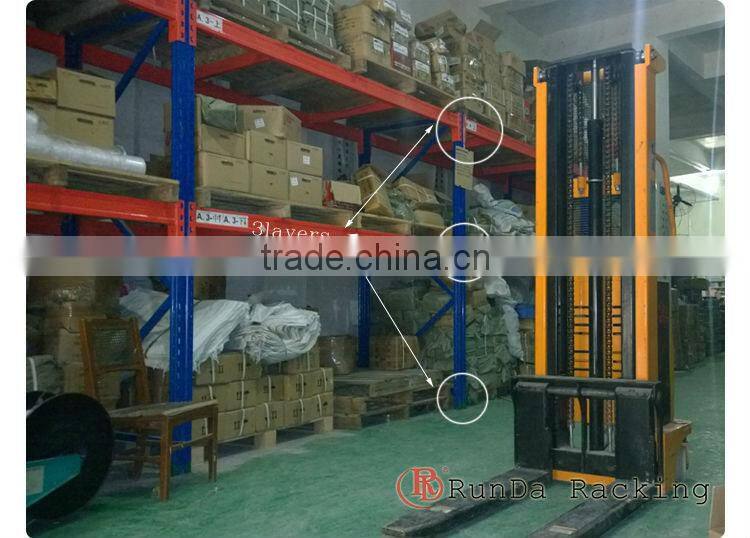 upright beam of steel pallet rack