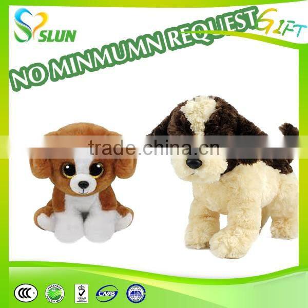 Lovely stuffled blue clothes floppy dog plush toys