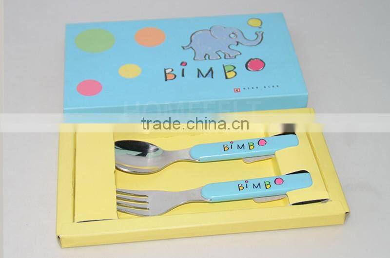 reasonable price stainless steel kids set of cutlery set