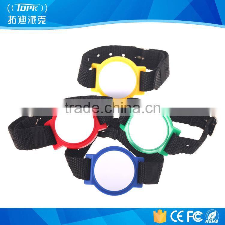 Custom bands professional tk4100 nylon rfid wristband