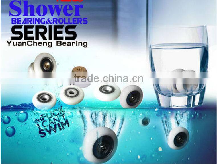 Small shower room glass door roller/pulley wheels
