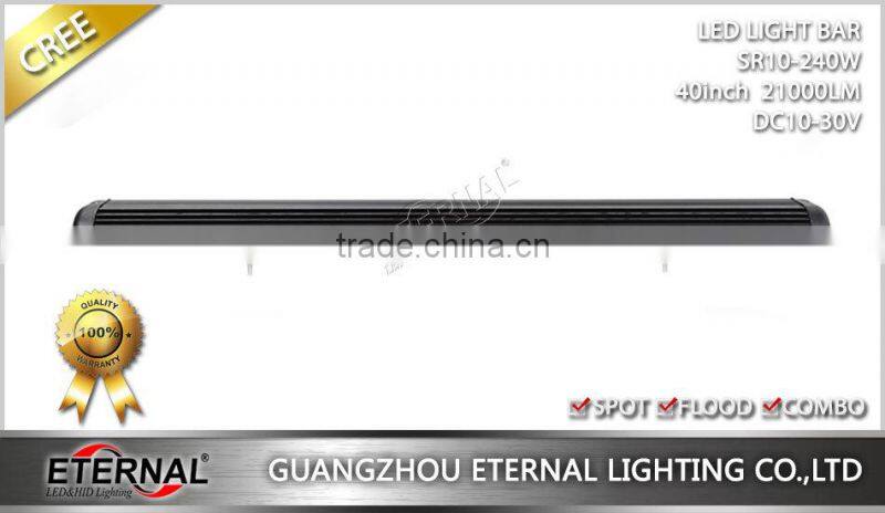 240W 40" 4WD wrangler rubicon offroad equipments 4x4 ATV buggy vehicles boat high power waterproof led work light bar
