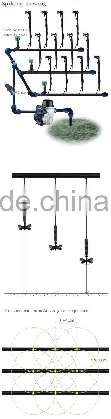 mist sprinkler system,latest technology plastic sprinkler/easy assembly