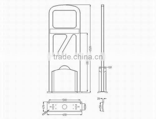 RFID EAS Gates / RFID Door for Access Control and RFID for Parking Management System