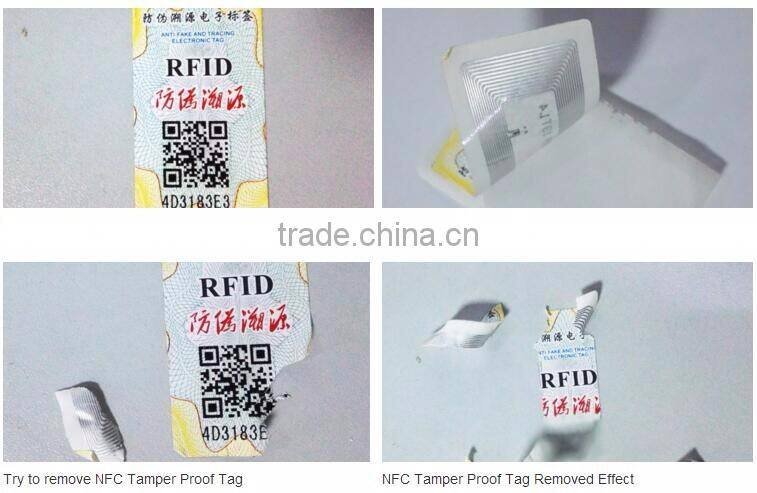 Customized NFC Barcode Printable Anti-Fake Sticker for Cosmetic Tracking