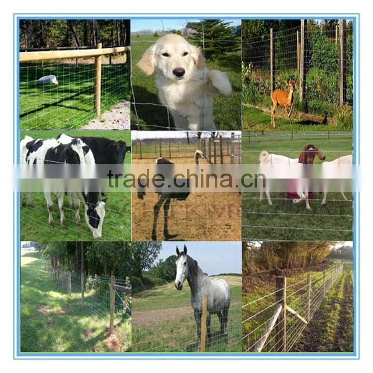 High strength galvanized field fence