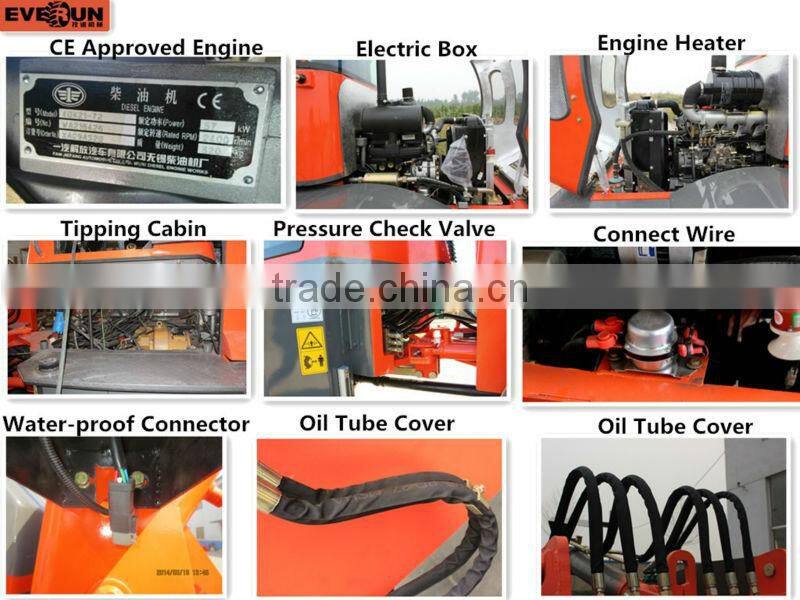 Everun ER20 CE Approved Wheel Loader with Log Grapple