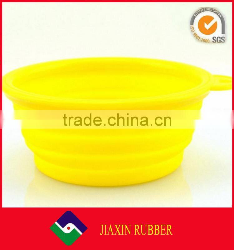 Colourful Foldable Silicone Dog Bowl, silicone pet bowl, silicone collapsible bowl