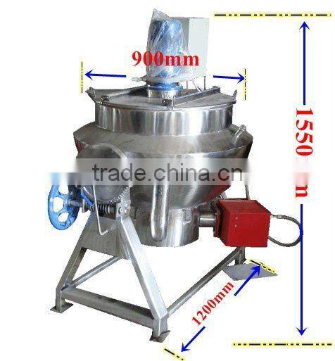 oil jacketed Kettle natural gas heating jacketed pot
