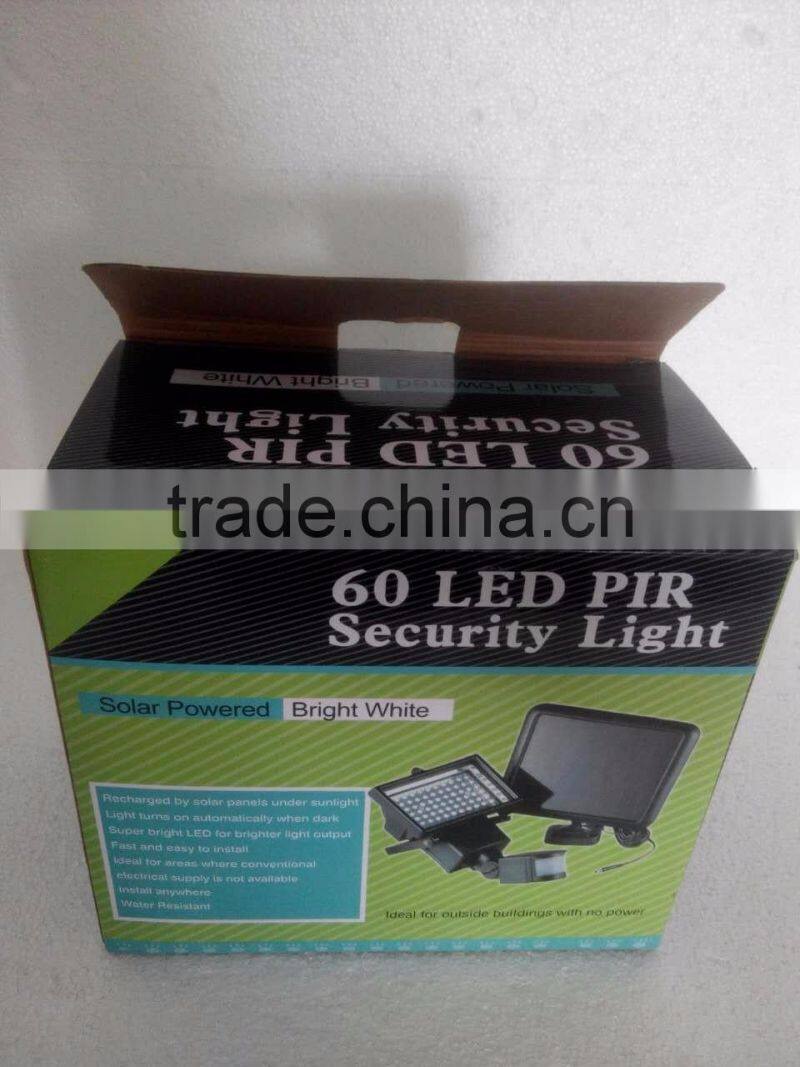 60 led security 180 degree solar motion sensor light