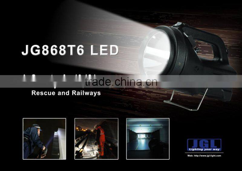 Guangzhou JG-868T6 led searchlight for military rechargeable emergency light