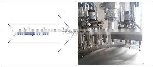 automatic soybean milk stand-up pouch filler screw capper