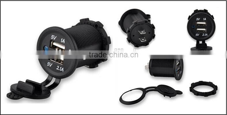 Double USB charger for car