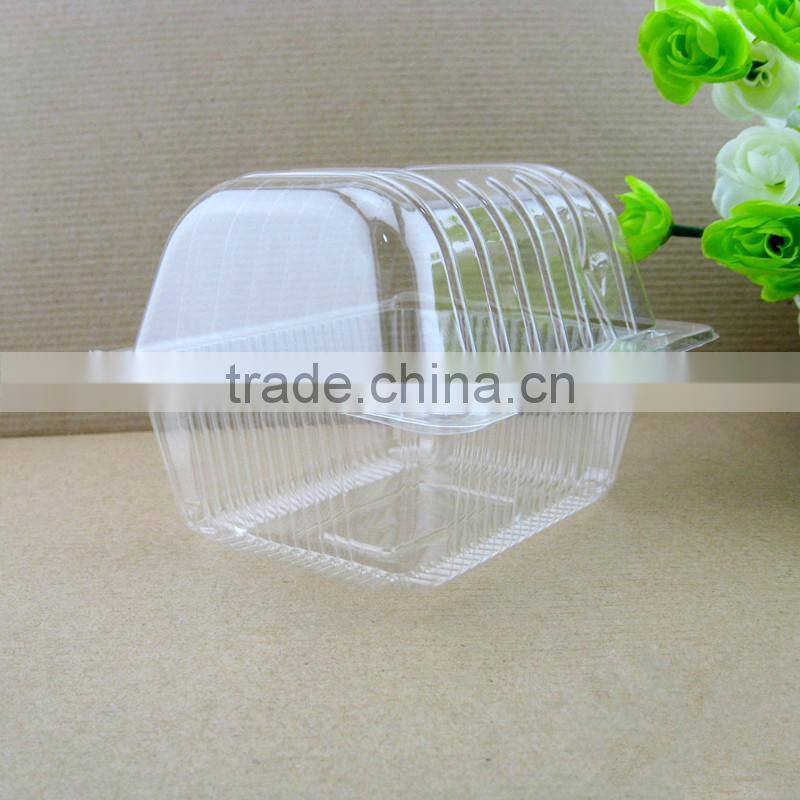 BOPS High transparent plastic swiss roll cake, pastry packing container