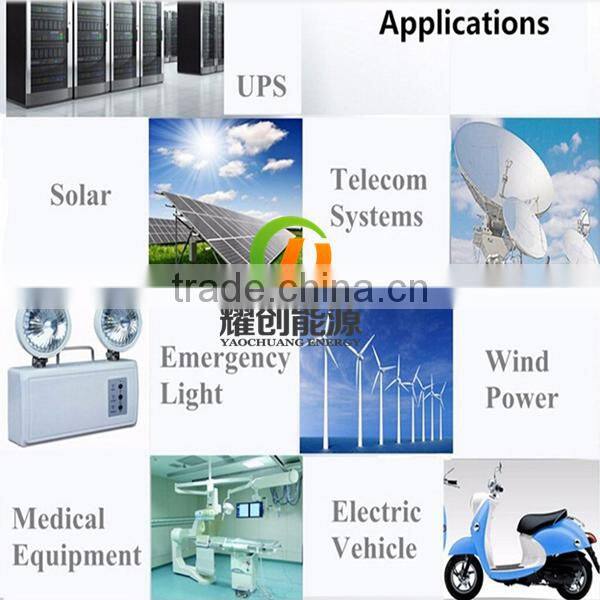 Long life 12V 250AH lead acid solar panel battery