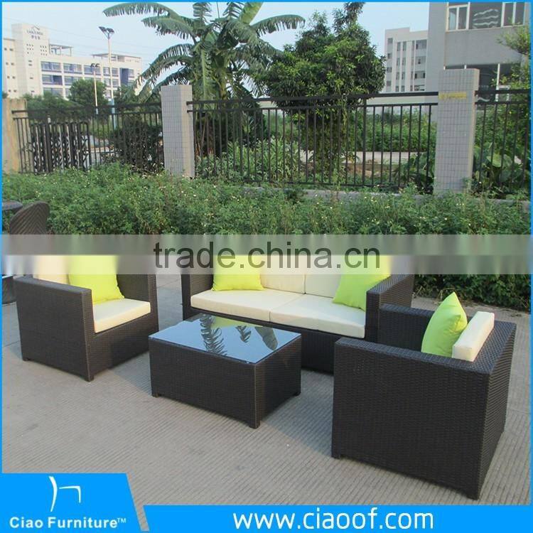 H - 6420-1 high quality leisure garden PE rattan best sofa set
