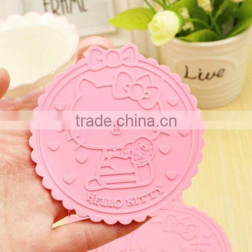 hello kitty silicone coaster, coffee cup mat,waterproot Tea Coster