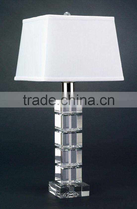 classic square crystal table lamp