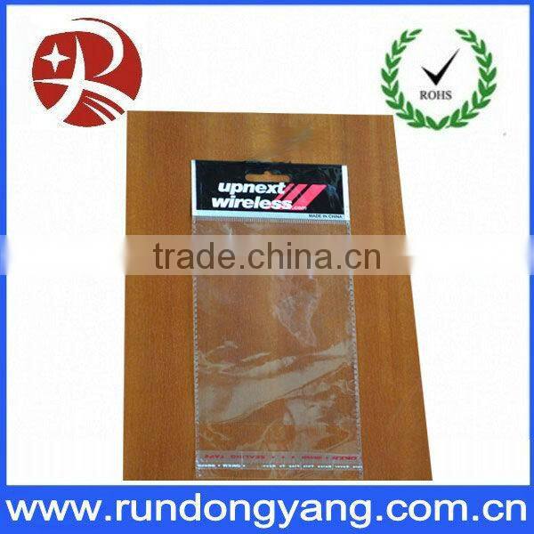plastic header card bag