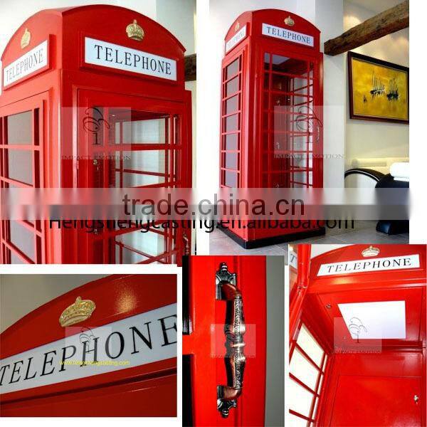 Europe style london telephone booth for sale / telephone booth decoration HS-B-13