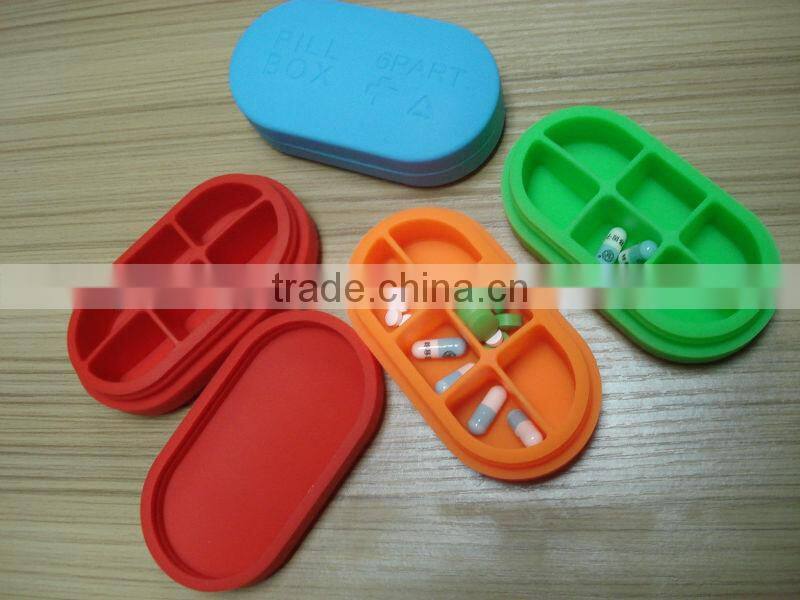 Eco-friendly silicone pill box