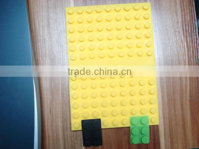 fashionable toy bricks colorful silicone book slipcase