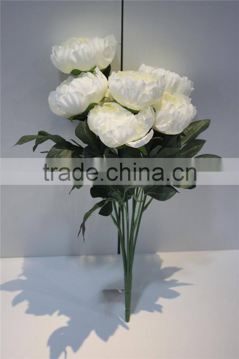fabric flower decorative artificial flowers bundled peony