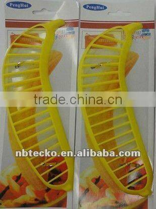 plastic banana cutter/chopper/slicer for school, hotel ,trip