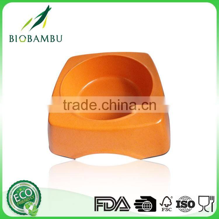 Reasonable price Hot design Cheap bamboo fiber square pet bowl