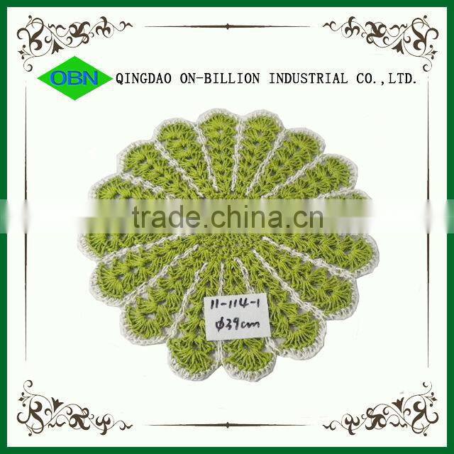 Wholesale woven straw rattan round dining mat custom table placemats