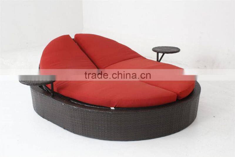 Resort rattan pool furniture Resin/ Leisure Outdoor Sun Lounger/chaise/beach/