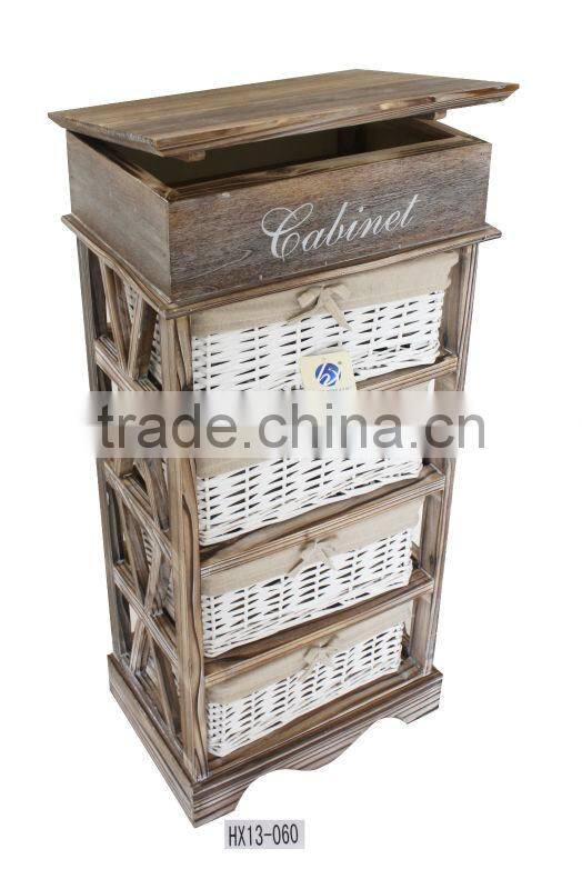 2013 newly arrival vintage furniture closets of woven drawer