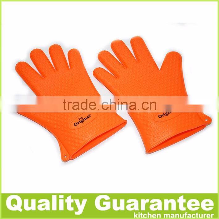 BPA free heat resistant silicone oven mitt silicone oven gloves silicone cooking glove bbq grill glove