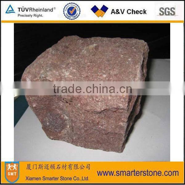 Granite Paving Stone Cube Stone & Kerb Stone Brown