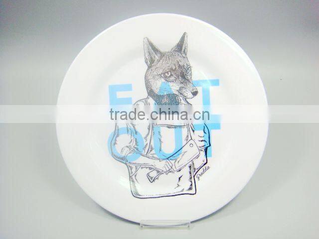 Melamine snack dessert plate for kid children