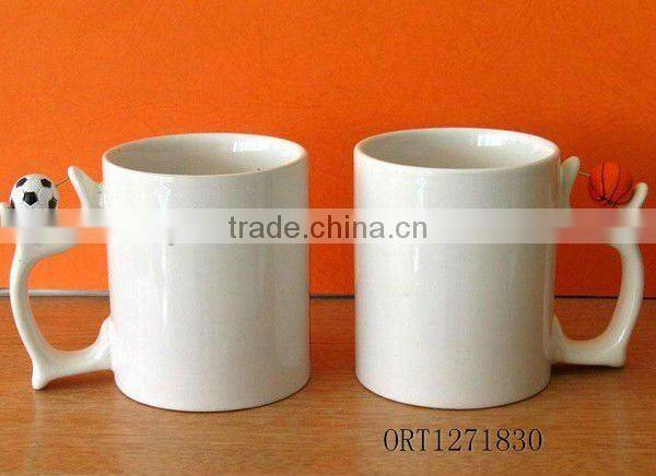 Handmade ceramic mug with Spoon wholesale