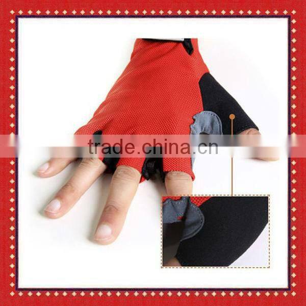 Mesh cloth Fingerless Sport gym gloves ZMA1147