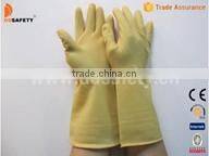 Latex Household Gray Gloves With Flower Back