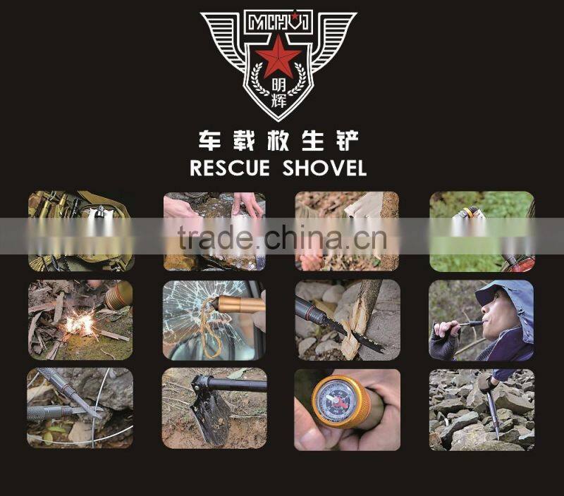 Multi Purpose Survival shovel multifunction Folding outdoor Shovel