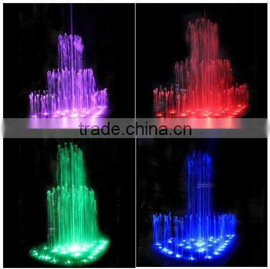 outdoor fountains led lighting music dancing flower