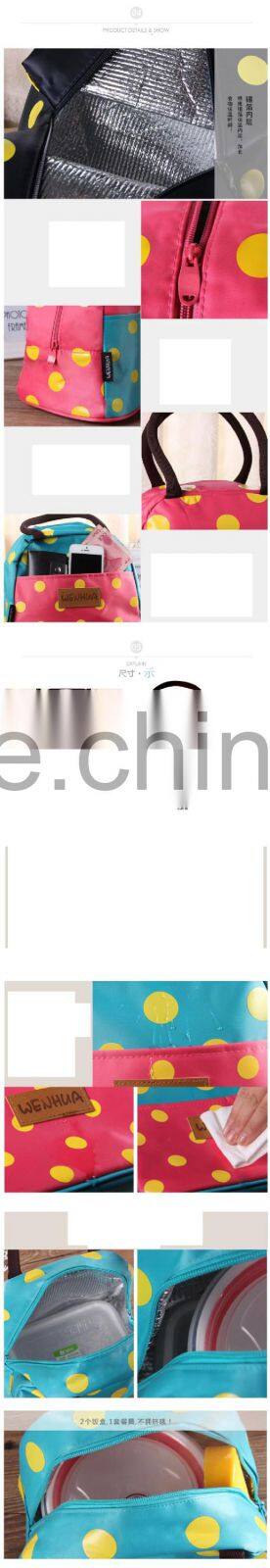 2015 Cute promotional cooler bag and lunch bag for kids