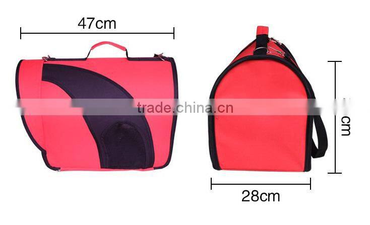(OEM) Fashion red tote dog carrier bag
