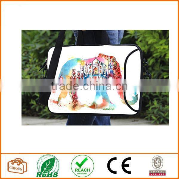 Elephant Neoprene Laptop Shoulder HandBag,TsuiWah(TM)12" 12.1" 12.5"13" 13.3" 13.4" Inch Laptop Notebook Computer Shoulder Bag