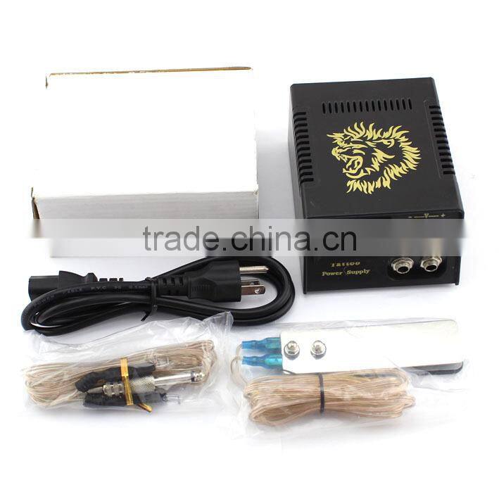 NEW LCD Digital Tattoo Machine Power Supply Clip Cord Stainless Steel Foot Pedal