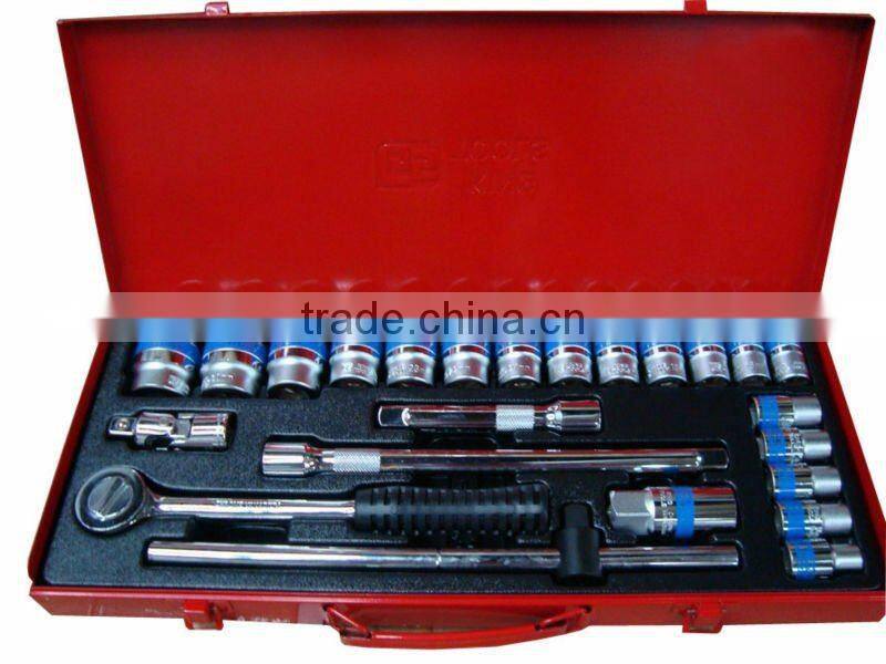 24pcs sockets set with metal case