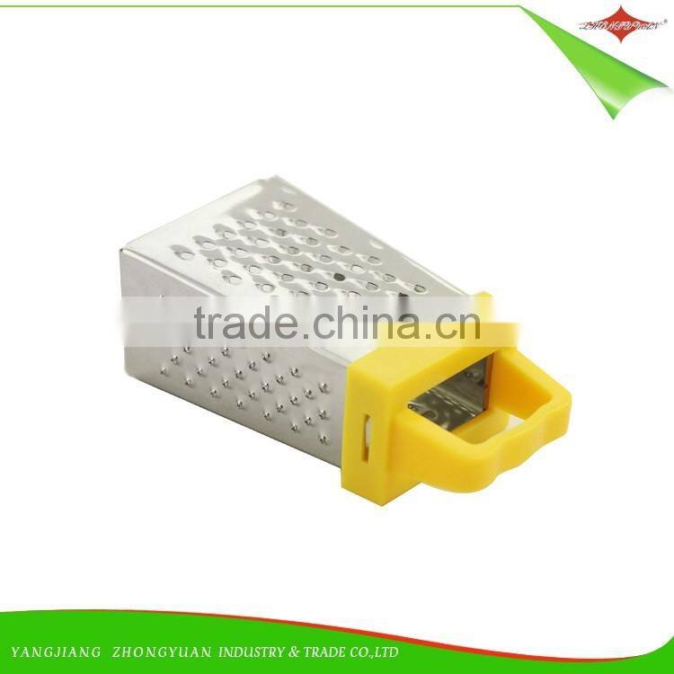 ZY-N5020 stainless steel kitchen multi 4 side manual grater with container