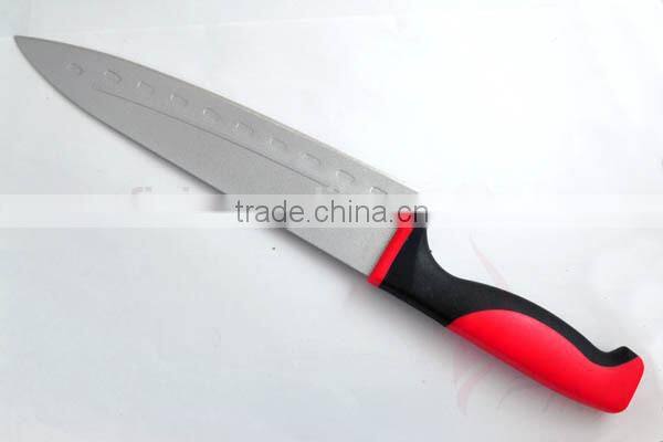 Japanese Stainless Steel 420J2 Non-Stick Coating Blade Soft Grip Kitchen Chef Knife