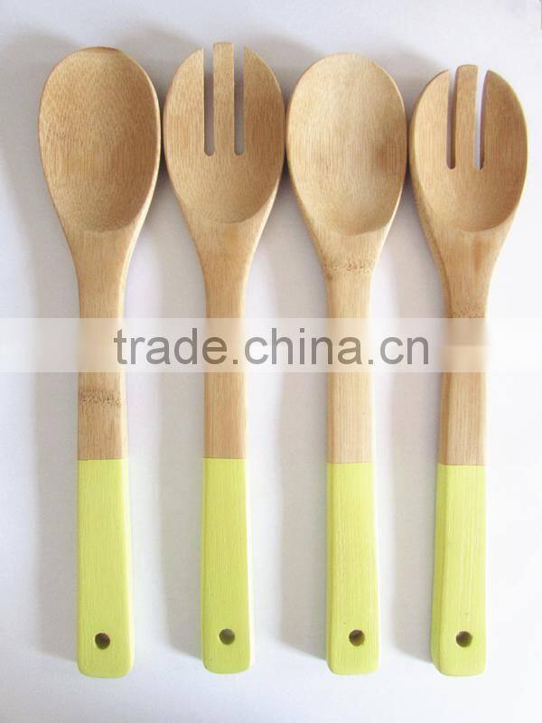 Fashion bamboo salad tools
