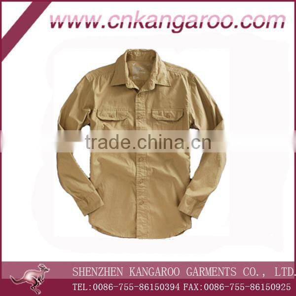 Men's poplin casual shirt